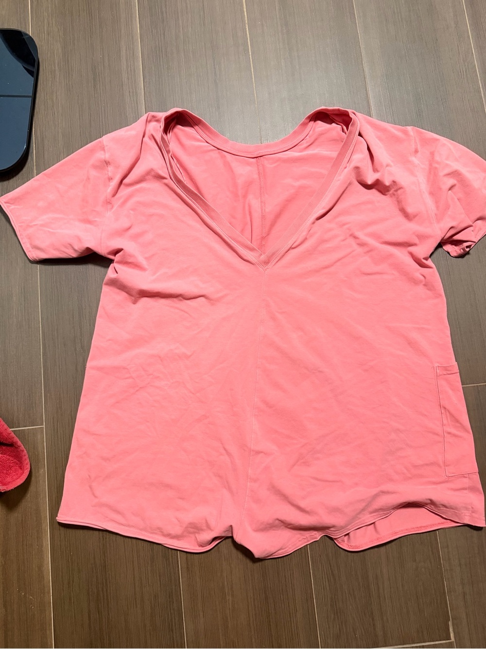 FP Movement by Free People Coral Pink Hot Shot Tee Romper - Picture 2 of 3